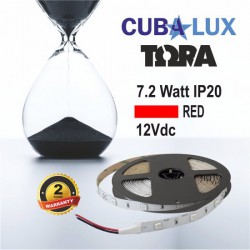 Ταινία Led Αυτοκόλλητη 7.2W 12V IP20 TΩRA COLORS 5 μέτρα ΚΟΚΚΙΝΟ CUBALUX