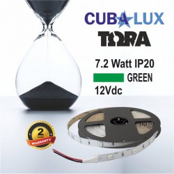 Ταινία Led Αυτοκόλλητη 7.2W 12V IP20 TΩRA COLORS 5 μέτρα ΠΡΑΣΙΝΟ CUBALUX