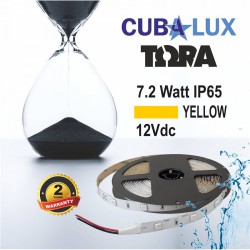 Ταινία Led Αυτοκόλλητη 7.2W 12V IP65 TΩRA COLORS 5 μέτρα ΚΙΤΡΙΝΟ CUBALUX