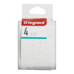 Πολύπριζο για 4 φις διπολικά 6Α - legrand