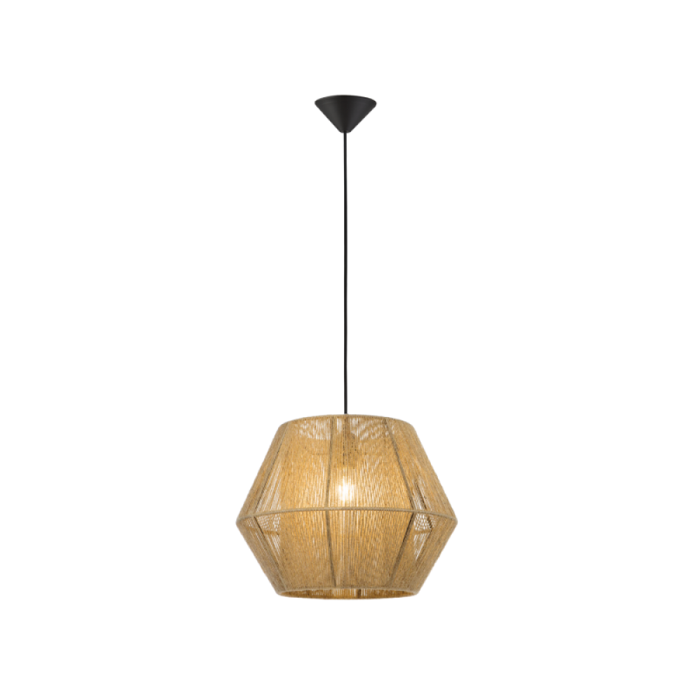 Κρεμαστό Φωτιστικό Με Κορδόνι Σε Τρία Χρώματα Ø400 1xE27 ZAIRA VIOKEF