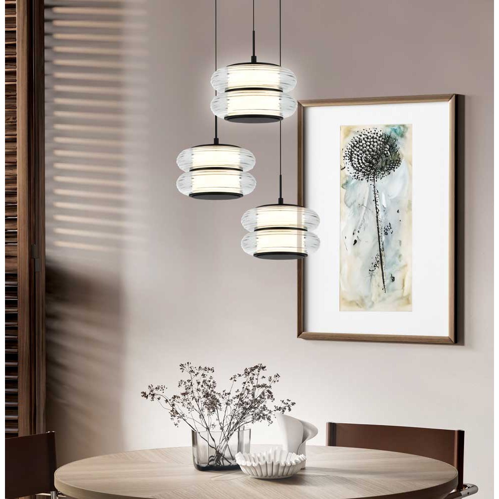 LED Κρεμαστό Φωτιστικό Μονόφωτο 12W CRI94 Glossy - Viokef