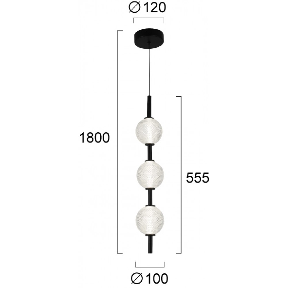 Κρεμαστό Φωτιστικό LED 12W Abeona - Viokef
