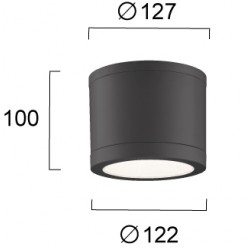 Φωτιστικό Οροφής 7W IP65 Tissu - Viokef