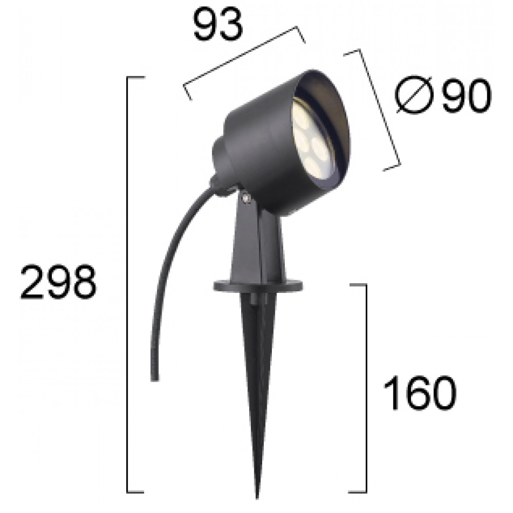 Εξωτ. Χώρου Προβολέας LED 4W IP65 Gini - Viokef