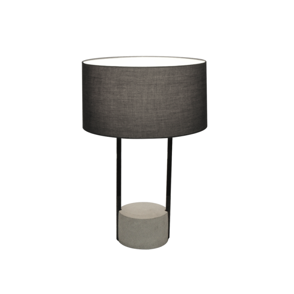 Πορτατίφ Με Μαύρο Υφασμάτινο Καπέλο 1x E27 40W max ALLEGRO - Viokef