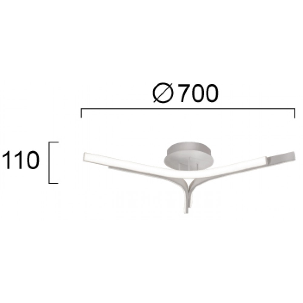 LED Φωτιστικό Οροφής 30W Alta VIOKEF