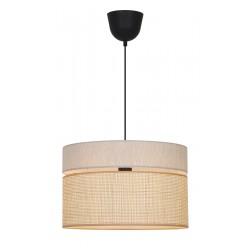 Κρεμαστό Φωτιστικό Μονόφωτο Από Υφασμάτινο Καπέλο D:400 1xE27 Andaman - Viokef