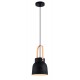 Κρεμαστό Φωτιστικό Μονόφωτο Μαύρο Ø19cm 1x E27 40W max CARLA - Viokef