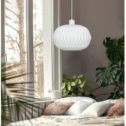 Κρεμαστό Φωτιστικό Μονόφωτο 1xE27 D:300 Carson - Viokef