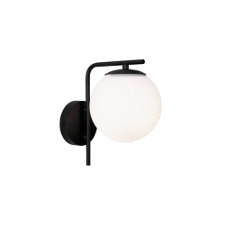 Φωτιστικό Τοίχου Μαύρο 1x E14 10W max DANAE - Viokef