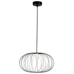 LED Κρεμαστό Φωτιστικό Μονόφωτο Μεταλλικό Μαύρο 12W ELLI VIOKEF