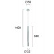 LED Κρεμαστό Φωτιστικό Σε Χρυσό Χρώμα 5W 450Lm 3000K ELLIOT - Viokef