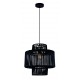 Κρεμαστό Φωτιστικό Μονόφωτο Μαύρο Ø40cm 1x E27 40W max Kenya - Viokef