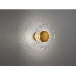 LED Φωτιστικό Τοίχου Με Γυαλί Σε Χρυσό Ματ 8W 670lm GLAMOUR - Viokef