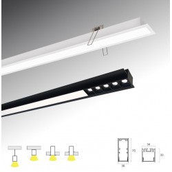 Γραμμικό Χωνευτό L2260 59W Trimless Sasa VIOKEF