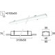 Γραμμικό Χωνευτό L3100 80W Station Ultra VIOKEF