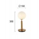 Πορτατίφ Χρυσό Με Γυαλί 1x G9 5W JOLIN - VIOKEF
