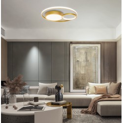 LED Φωτιστικό Οροφής Χρυσό 36W Karon VIOKEF