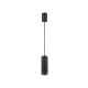 Κρεμαστό Φωτιστικό Μονόφωτο Μαύρο 1x GU10 35W max KNURL - Viokef