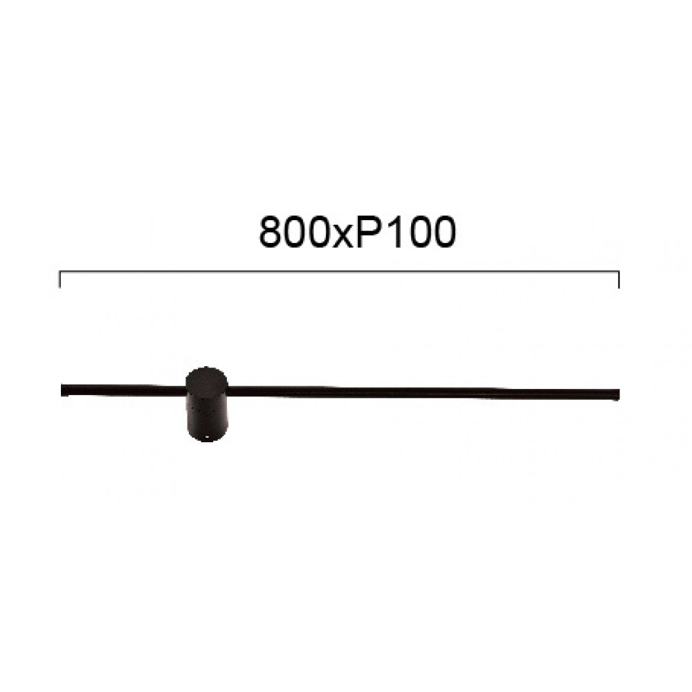 LED Απλίκα Αλουμινίου Μαύρη 14.5W LEO VIOKEF