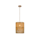 Κρεμαστό Φωτιστικό Μονόφωτο Από Rattan Ø26cm 1x E27 70W max LETA - Viokef