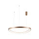 LED Round Pendant Lighting In Gold Color Ø85cm 60W LOOP VIOKEF LED Round Pendant Lighting In Gold Color Ø85cm 60W LOOP VIOKEF