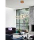 LED Κρεμαστό Φωτιστικό Μεταλλικό Χρυσό Ματ 60W LORRA VIOKEF