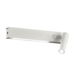 LED Μεταλλική Απλίκα Σε Λευκό Με Διακόπτη 3W + 6W MOLLY - VIOKEF