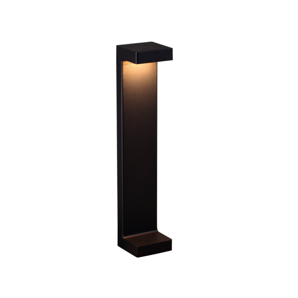 LED Στύλος Κήπου Σε Μαύρο Χρώμα 50cm 9W 507Lm 3000K IP54 QAUDRO - Viokef