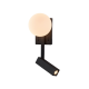 LED Απλίκα Ανάγνωσης Μαύρη 5W + 3W REFLECT - Viokef