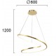 LED Κρεμαστό Φωτιστικό Χρυσό 41W SATELLITE - VIOKEF