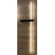 LED Απλίκα Γραμμική Μαύρη 14W 1000Lm 3000K SLIM - Viokef