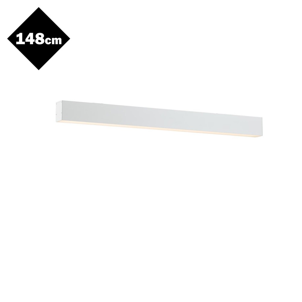 LED Γραμμικό Φωτιστικό Τοίχου Σε Λευκό Χρώμα 60W 1480x55mm STATION VIOKEF