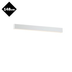 LED Γραμμικό Φωτιστικό Οροφής Σε Λευκό Χρώμα 60W 1480x55mm STATION VIOKEF