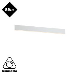 LED Γραμμικό Φωτιστικό Οροφής Σε Λευκό Χρώμα 30W 890x55mm DIMMABLE - STATION VIOKEF
