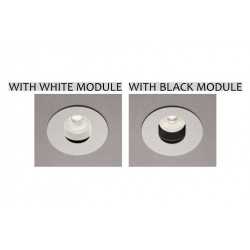 Λευκή Pin Hole Βάση -Απαιτείται LED Module - TOP-SPOT Viokef
