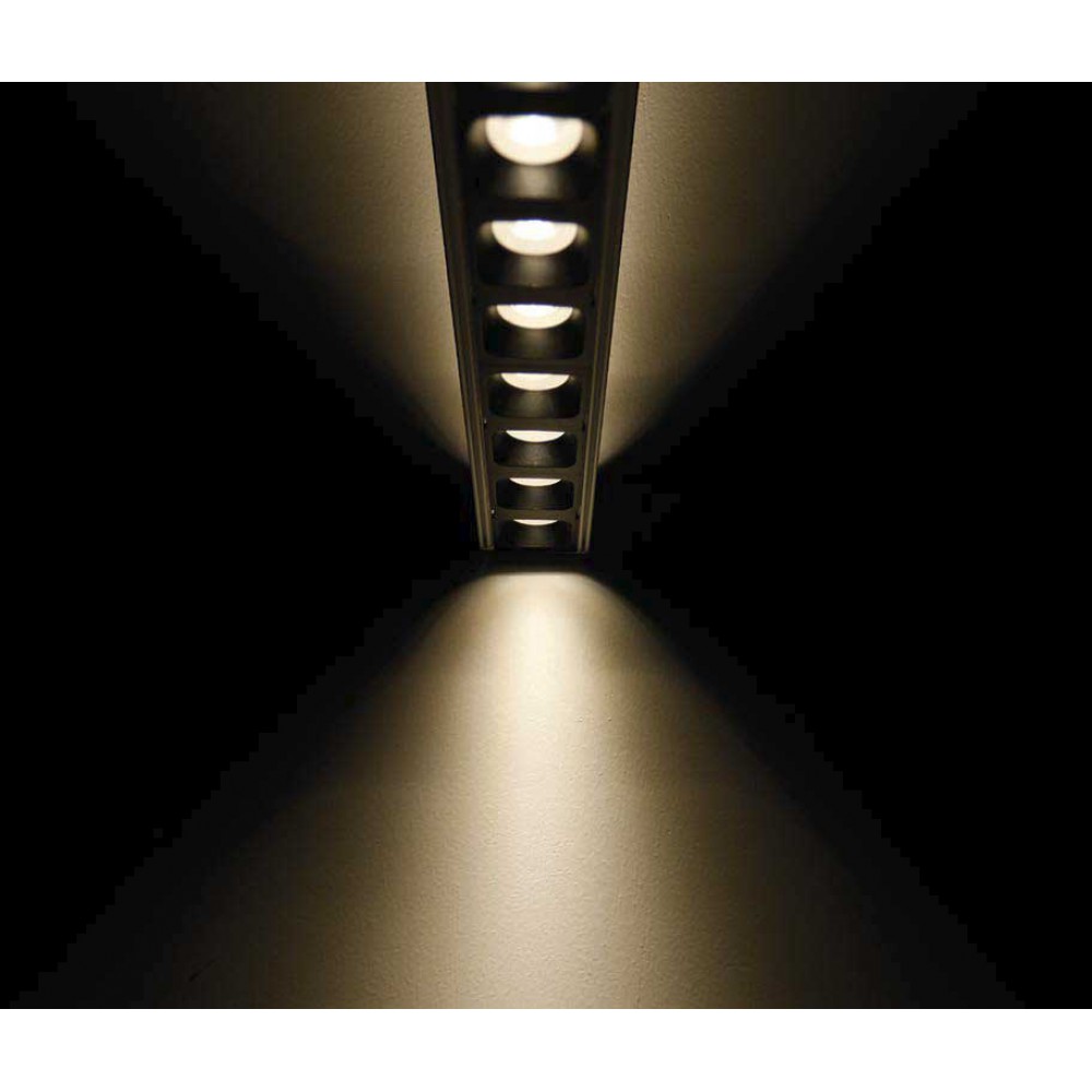 LED Κρεμαστό Γραμμικό Φωτιστικό Σε Μαύρο Χρώμα 30W 1130mm Με Διακόπτη Επιλογής Απόχρωσης Λευκού - TOPLINE VIOKEF