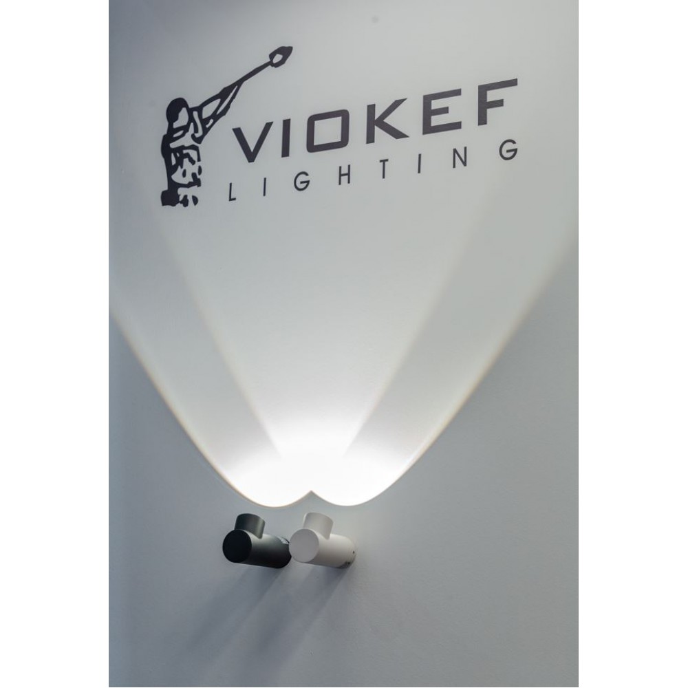 Φωτιστικό Τοίχου Ανθρακί LED 7W IP54 CRI93 Vox - VIOKEF