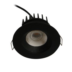 Βάση Σταθερή Στρογγυλή Σε Μαύρο Χρώμα -Απαιτείται LED Module - TOP-SPOT Viokef