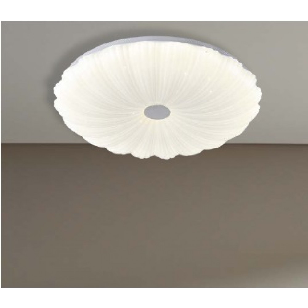 ΠΛΑΦΟΝΙΕΡΑ ΠΛΑΣΤΙΚΗ LED 60W 4680Lm 3CCT(3000-4000-6000K) Φ480x75mm ΛΕΥΚΟ ARTE ILLUMINA MOTIVO