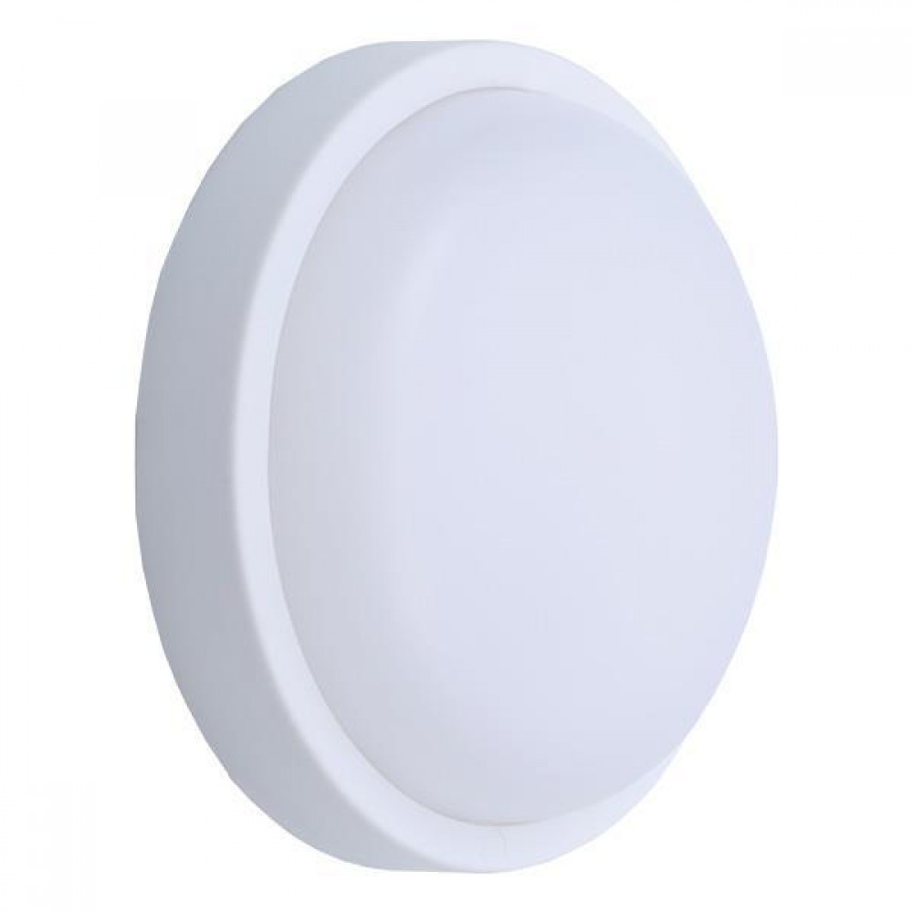 ΦΩΤΙΣΤΙΚΟ ΤΟΙΧΟΥ ΣΤΡΟΓΓΥΛΟ LED 18W Φ200X55 6500K IP54 ΛΕΥΚΟ PLUS ARTE ILLUMINA