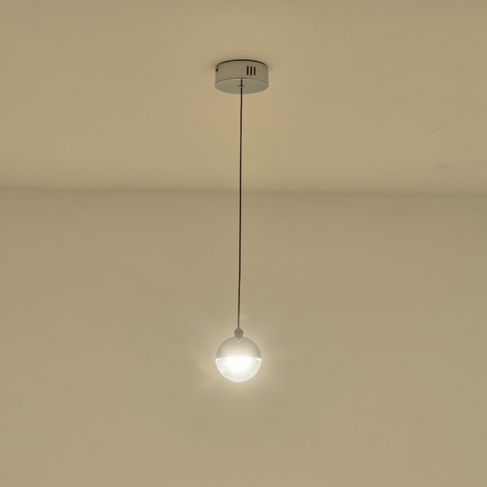 ΦΩΤΙΣΤΙΚΟ ΚΡΕΜΑΣΤΟ ΑΛΟΥΜΙΝΙΟ LED 6W 3000Κ Φ10 ΑΣΗΜΙ ARTE ILLUMINA MELANIE