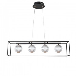 ΦΩΤΙΣΤΙΚΟ ΚΡΕΜΑΣΤΟ ΜΕΤΑΛΛΟ LED 14W 3000Κ 650Lm 80X1200mm ΜΑΥΡΟ ARTE ILLUMINA BOX