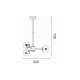 ΦΩΤΙΣΤΙΚΟ ΚΡΕΜΑΣΤΟ 3XΕ27 Max 15W 620X730mm ΛΕΥΚΟ ARTE ILLUMINAPUFF