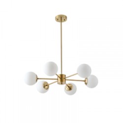 ΦΩΤΙΣΤΙΚΟ ΚΡΕΜΑΣΤΟ 6XΕ27 Max 15W 720X730mm ΛΕΥΚΟ ARTE ILLUMINA PUFF