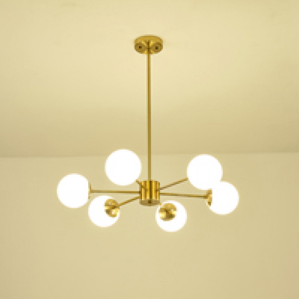 ΦΩΤΙΣΤΙΚΟ ΚΡΕΜΑΣΤΟ 6XΕ27 Max 15W 720X730mm ΛΕΥΚΟ ARTE ILLUMINA PUFF