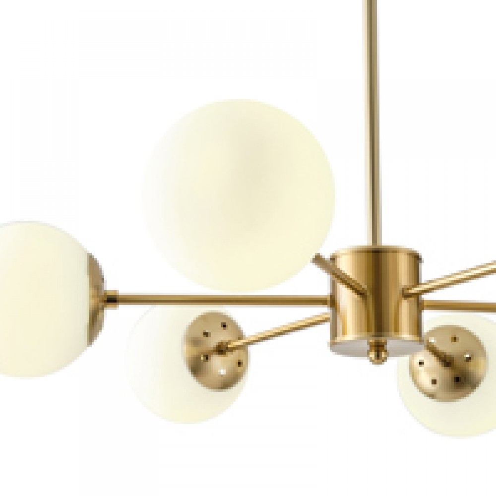 ΦΩΤΙΣΤΙΚΟ ΚΡΕΜΑΣΤΟ 6XΕ27 Max 15W 720X730mm ΛΕΥΚΟ ARTE ILLUMINA PUFF