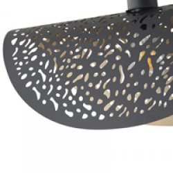 ΦΩΤΙΣΤΙΚΟ ΚΡΕΜΑΣΤΟ ΜΕΤΑΛΛΟ 1XE27 Max15w Φ450mm MAX 15W ΜΑΥΡΟ-ΧΡΥΣΟ ARTE ILLUMINA GALILEA