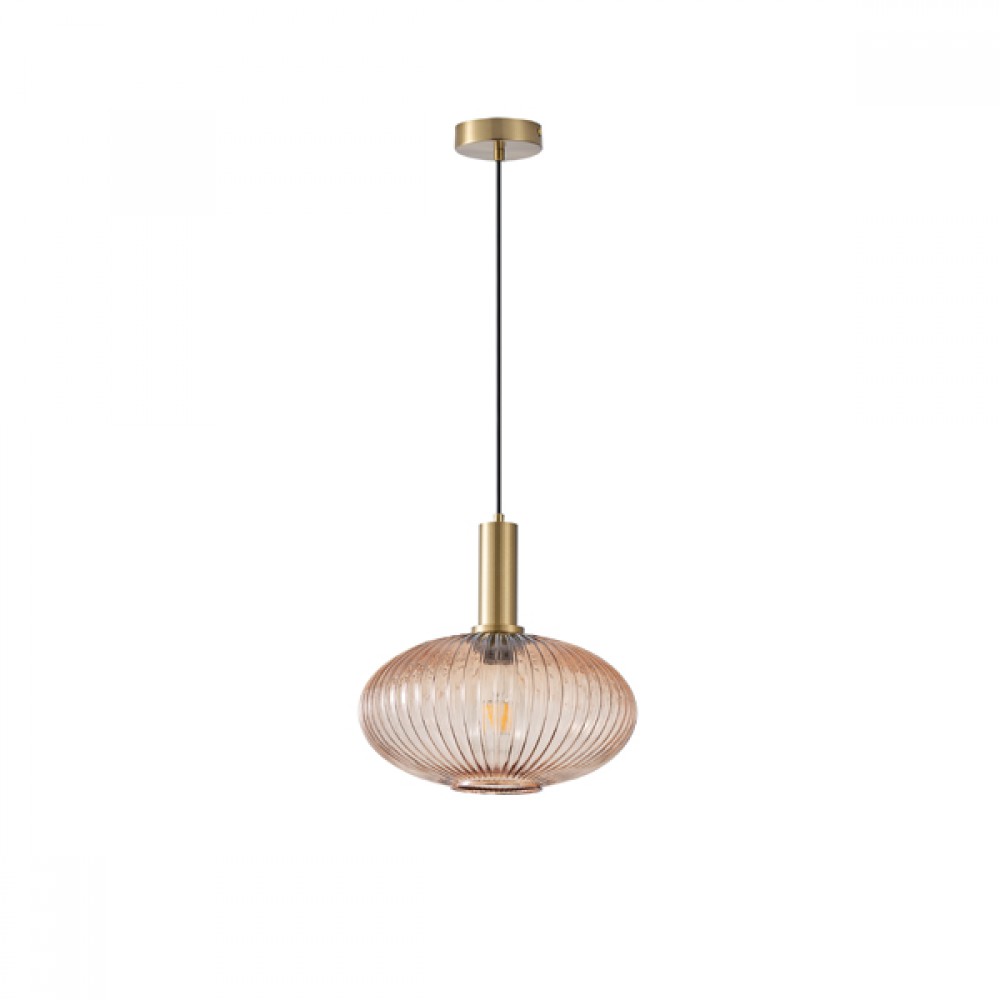 ΦΩΤΙΣΤΙΚΟ ΚΡΕΜΑΣΤΟ ΑΝΑΓΛΥΦΟ ΓΥΑΛΙ 1XΕ27 MAX 15W Φ300mm ARTE ILLUMINA ΜΕΛΙ TOPAZ